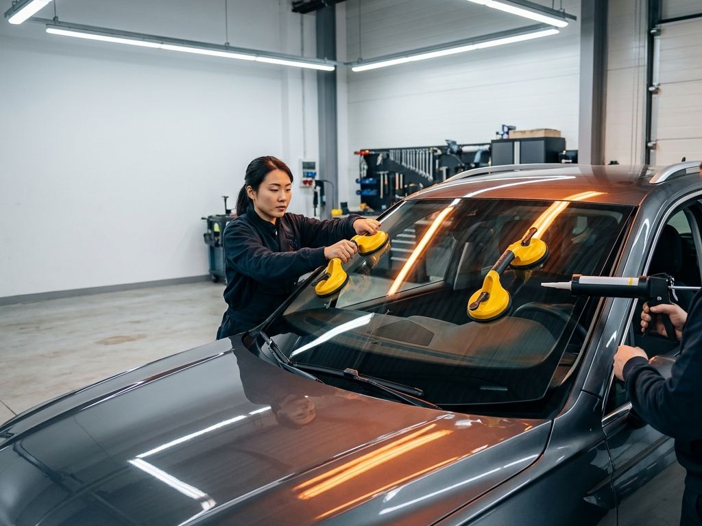 Clearview Mobile Glass technician at work