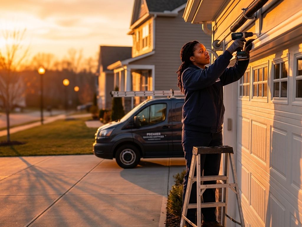 Lift & Level Garage Doors technician at work