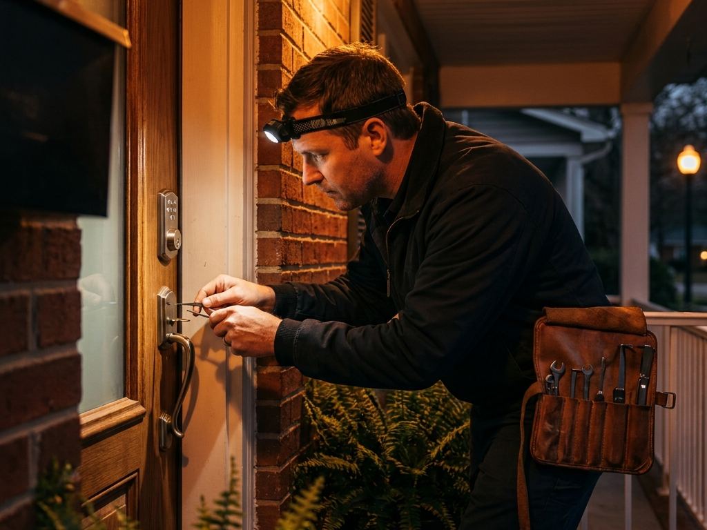 Keyway Lock & Key technician at work